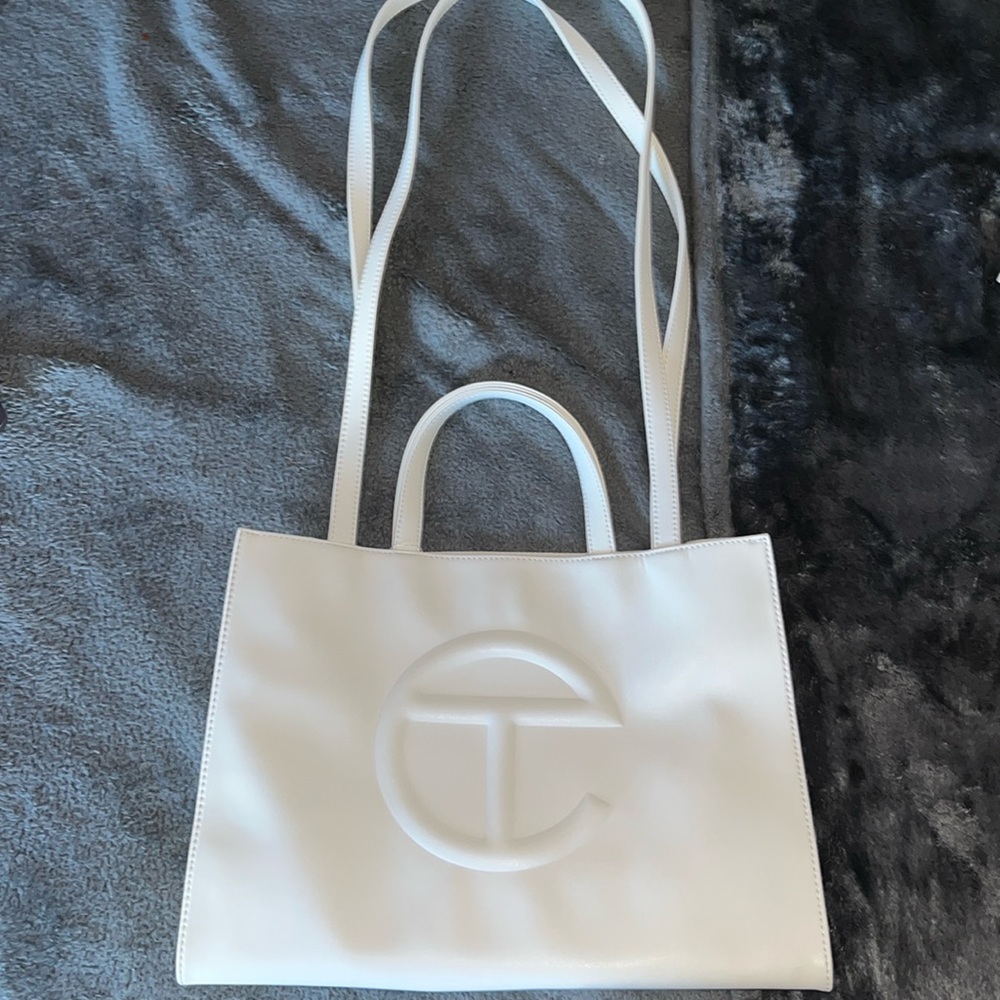 White Telfar Tote Bag